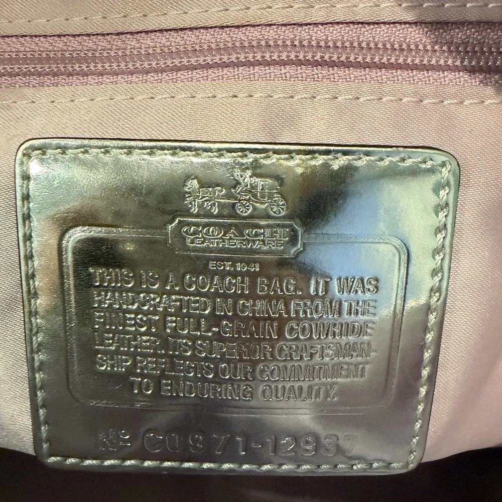 Coach pebbled leather